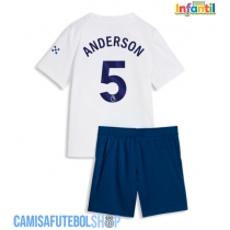 Camisa de time de futebol Manchester City Elliot Anderson #5 Replicas 3º Equipamento Infantil 2026-27 Manga Curta (+ Calças curtas)